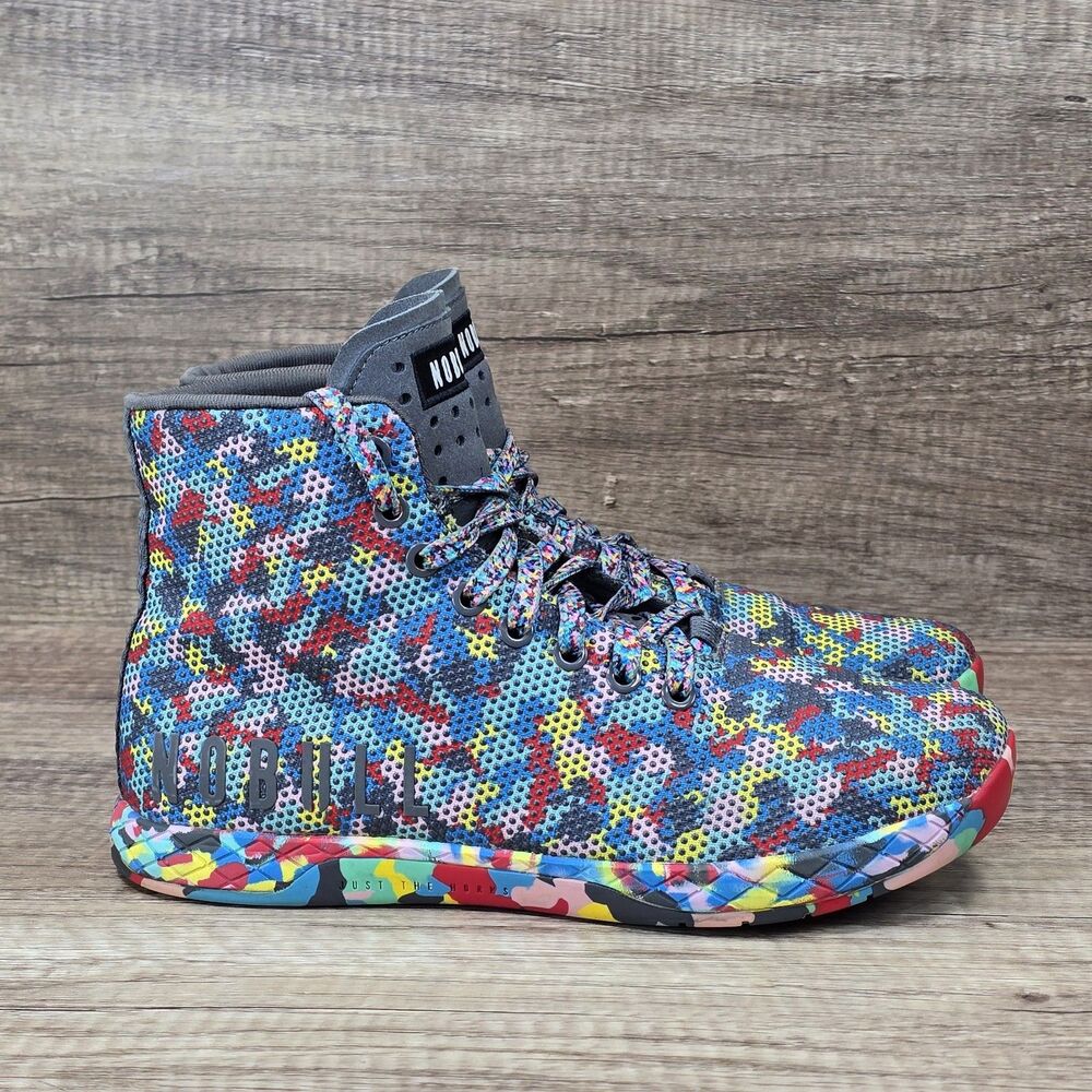 NOBULL Wild High-Top Trainers Men's Size 7 Women's Size 8.5 Mulicolor Sneakers